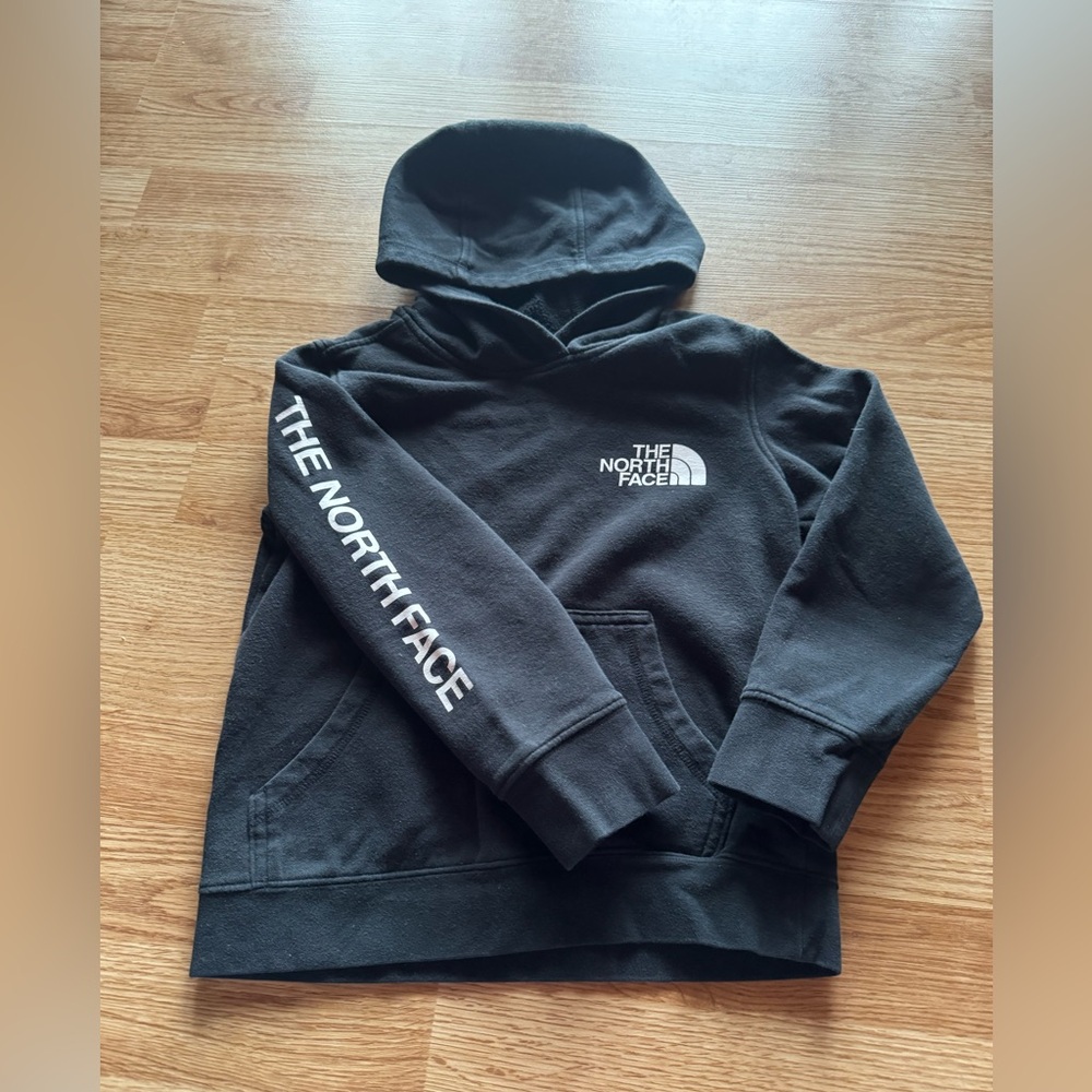 The North Face Charcoal Hoodie with Logo